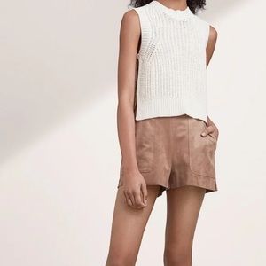 Wilfred Boissier Vegan Suede Shorts